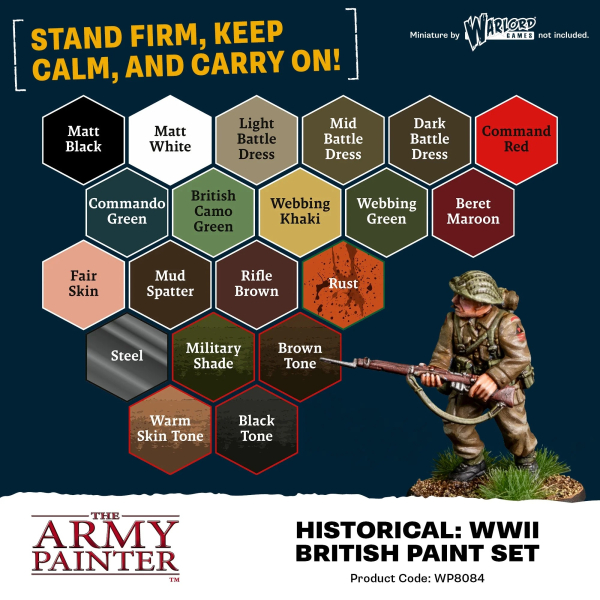 Army Painter - Fanatic: World War II British Paint Set